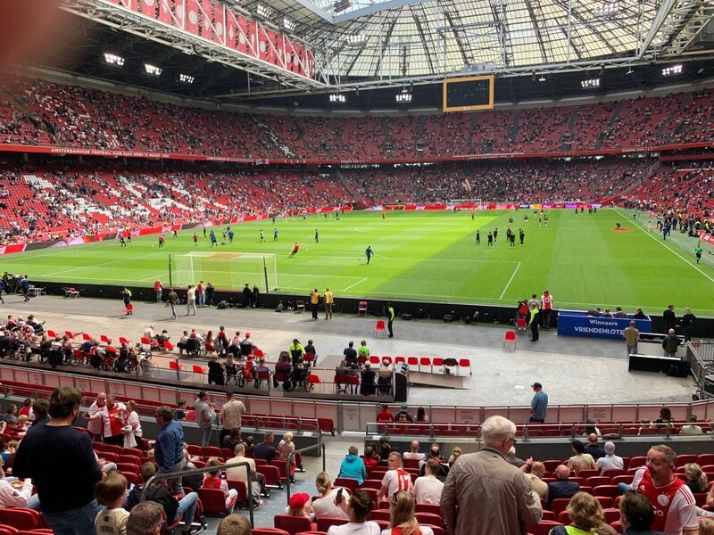 View of the pitch and the far side of the Johan Cruijff ArenA